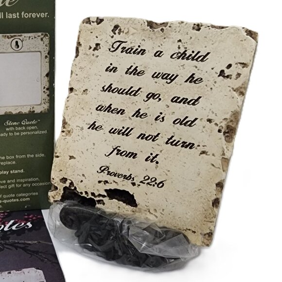 Proverbs 22 The Stone Quotes Collection Prov 22:6 NEW - Picture 2 of 3